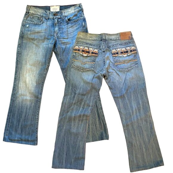 Vintage Guess Premium Blue Jeans Embroidered Mens 33 Limited Edition Made in USA - Picture 1 of 15